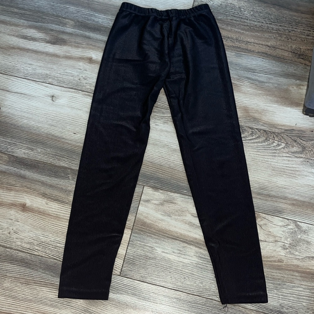 Girls size 8/10 Dori Creations black shiny leggings